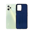Oppo Realme C35/Narzo 50 Prime Blue Leather Back Case - Stylish Protection