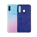 Samsung A60 Leather Back Case (Blue)