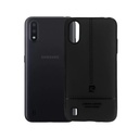 Samsung A01 Pierre Cerdin Leather Back Case (Black) 