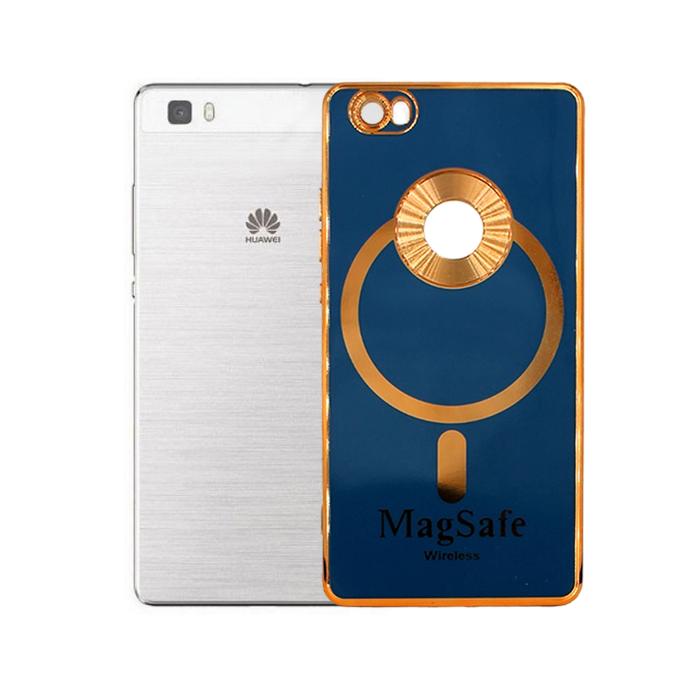Huawei P8 Lite Magsafe Logo Chrome Back Case (Zinc) 