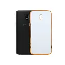 Samsung J5 Gold Chrome Back Case Back (White)