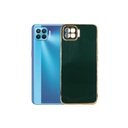 Oppo F17 Gold Chrome Back Case (Green)