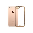 Iphone 6G Plus/6S Plus Diamond Side Gold Chrome Back Case  (Navy Blue)