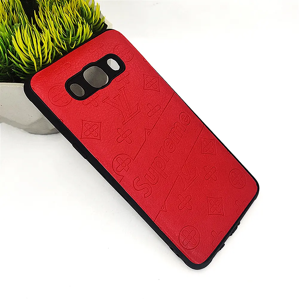 [PO18BSJ510-1-4] Samsung Galaxy J510 Supreme Leather Back Case (Red)