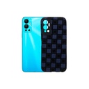 Infinix Hot 12 Leather Back Case (Blue)