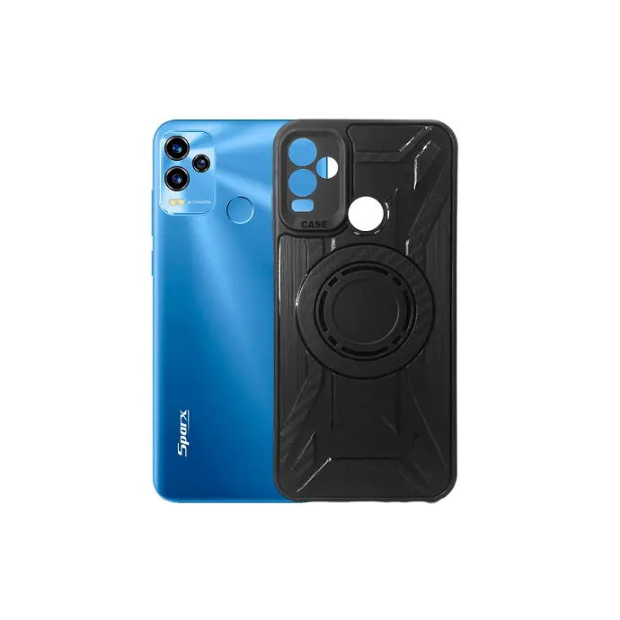 Sparx Neo 7 Pro/Sparx Neo 7 Soft Silicone Print Back Case  (Black)