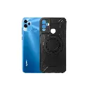 Sparx Neo 7 Pro/Sparx Neo 7 Soft Silicone Print Back Case  (Black)