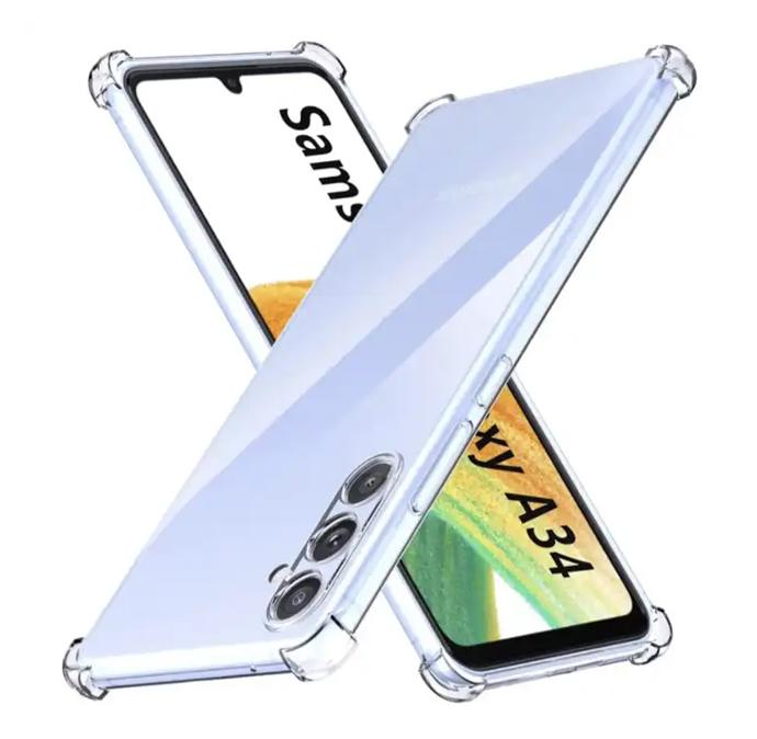 [PO7BSA34] Samsung Galaxy A34 1.5mm TPU|Transparent Back Case