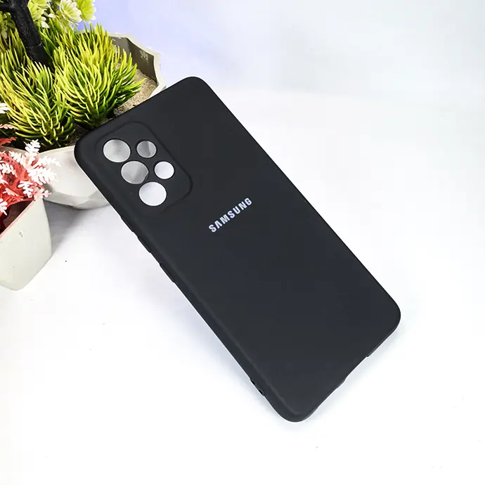 Samsung A32 Official Soft Silicone Back Case (Black)