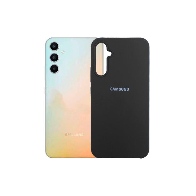 Samsung A34 Official Soft Silky Back Case (Black)