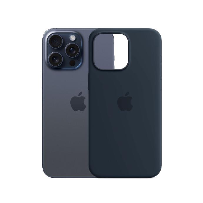 [PO23BIP15PMAX-1-17] Iphone 15 Pro Max Official Soft Silky Back Case (Navy Blue)