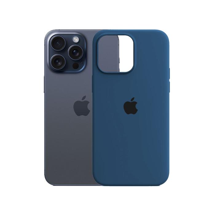 [PO23BIP15PMAX-1-3] Iphone 15 Pro Max Official Soft Silky Back Case (Blue)