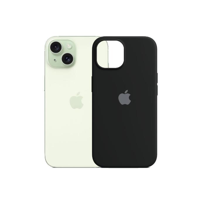 [PO23BIP15-1-2] Iphone 15 Official Soft Silky Back Case (Black)