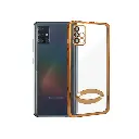 Samsung A51 CD Chrome Back Case (Golden)
