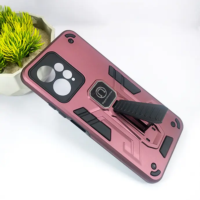 Redmi Note 12 Armor Back Case (Maroon)