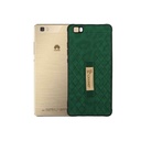 Huawei P8 Lite Soft Leather Back Grip Case - Stylish Protection (Green)