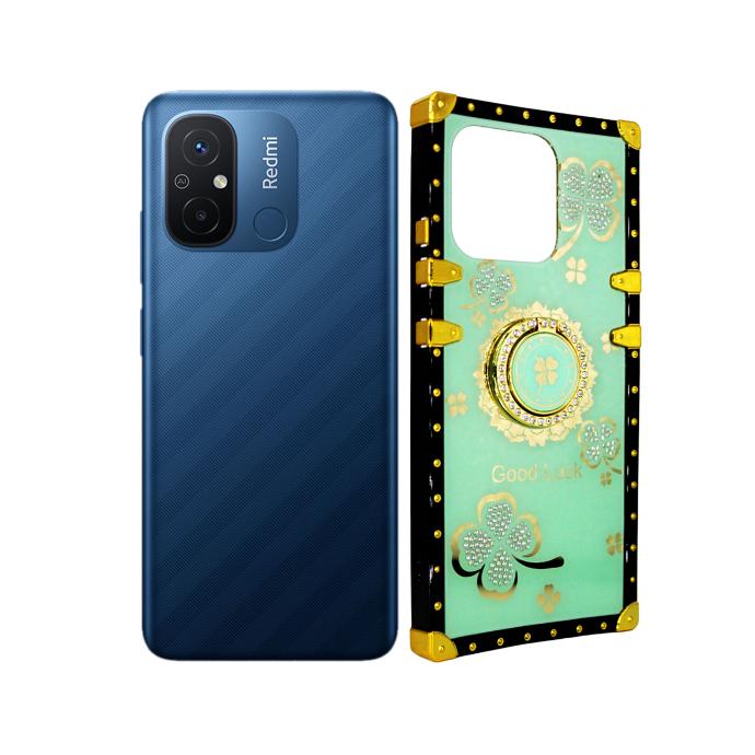 Redmi 12C LV Ladies Fancy Strip Back Case (Sea Green)