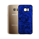 Samsung S7 Markhor Logo Back Leather Case (Blue)