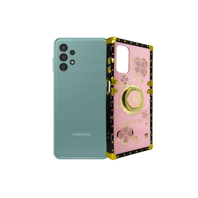 Samsung A13 LV Ladies Fancy Strip Back Case (Baby Pink)