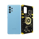 Samsung A32 LV Ladies Fancy Strip Back Case (Black)