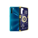 Oppo F15/Reno 3 LV Ladies Fancy Strip Back Case (Purple)
