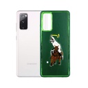 Samsung S20 Fe Polo Brand Leather Side Metal Ring Back Case (Green)