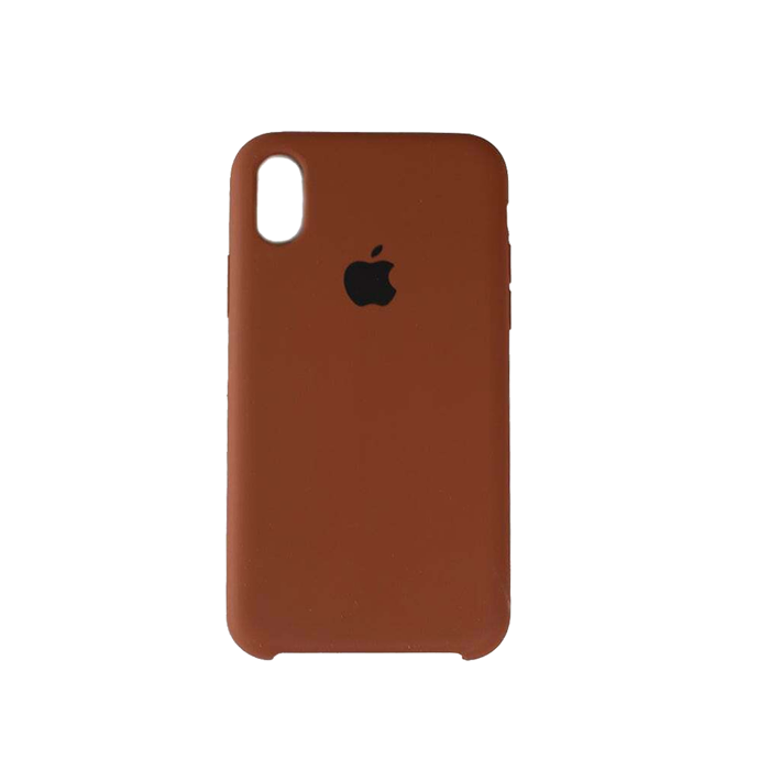 Original Soft Silky Case Brown for iPhone X/XS – Slim Silicone Cover