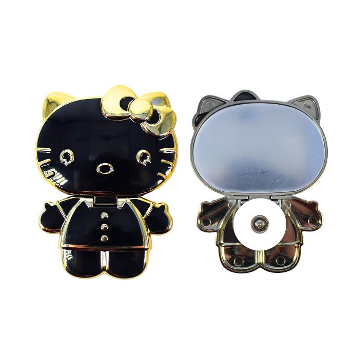 Kitty Fancy Mobile Stand With MIrror (Black)