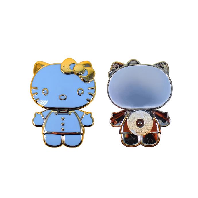 Kitty Fancy Mobile Stand With MIrror (Sky Blue)