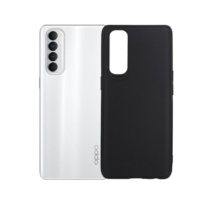Oppo Reno 4 Pro Matte Soft Silicone Paper Case (Black)