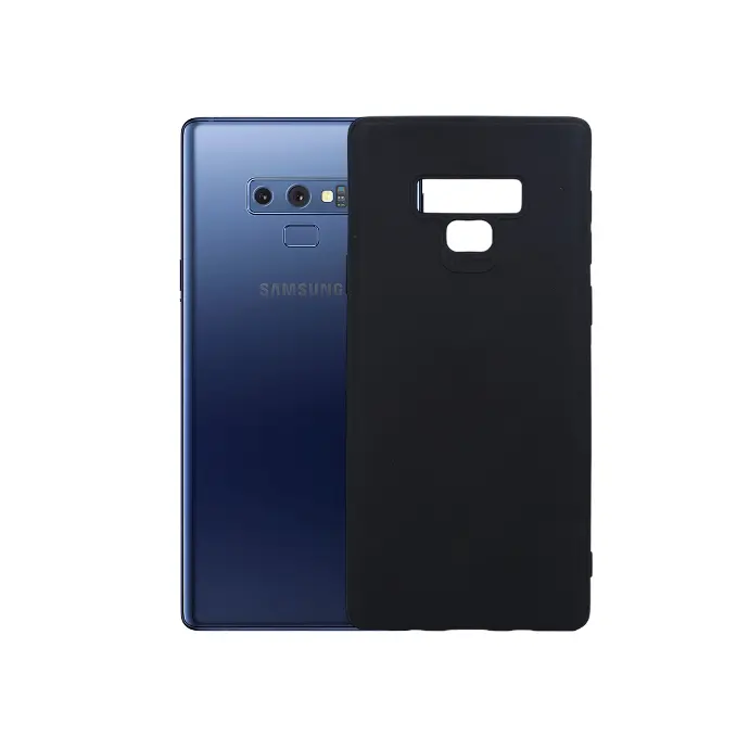 Samsung Note 9 Matte Soft Silicone Paper Case (Black)