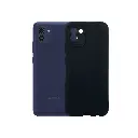 Samsung A03 Matte Soft Silicone Paper Case (Black)