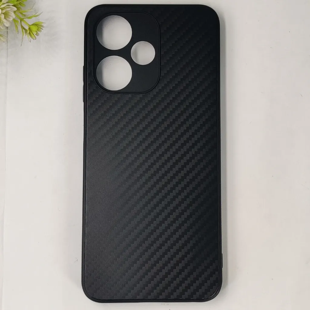Infinix Hot 30 Play Matte Soft Silicone Paper Case (Black)