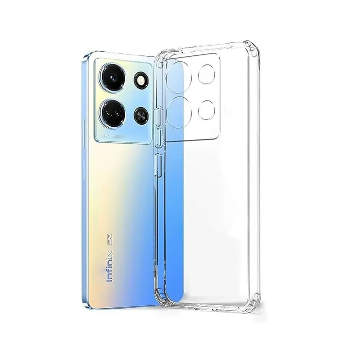 Infinix Note 30 Dust Plug Transparent Back Case 