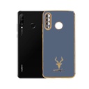 Huawei P30 Lite Markhor Logo Chrome Back Case (Sky Blue)