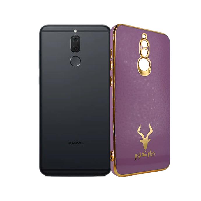 Huawei Mate 10 Lite Markhor Logo Chrome Back Case (Light Purple)
