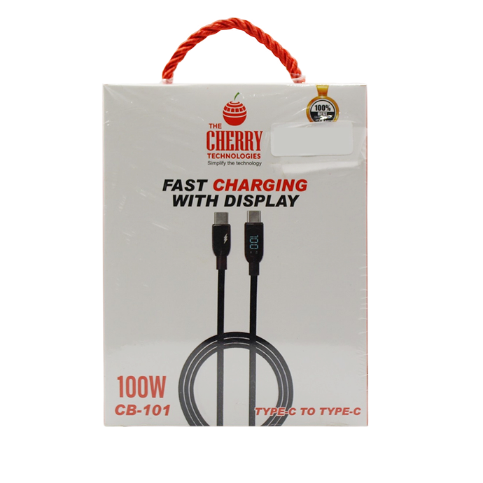 CB-101 Cherry Type C To Type C 100W Cable - High-Speed Charging