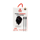 Cherry CG-110 20W Charger with iPhone & Type-C Cable - Fast Charging