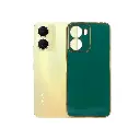 Vivo Y16 Leaf Gold Chrome Back Case (Green)