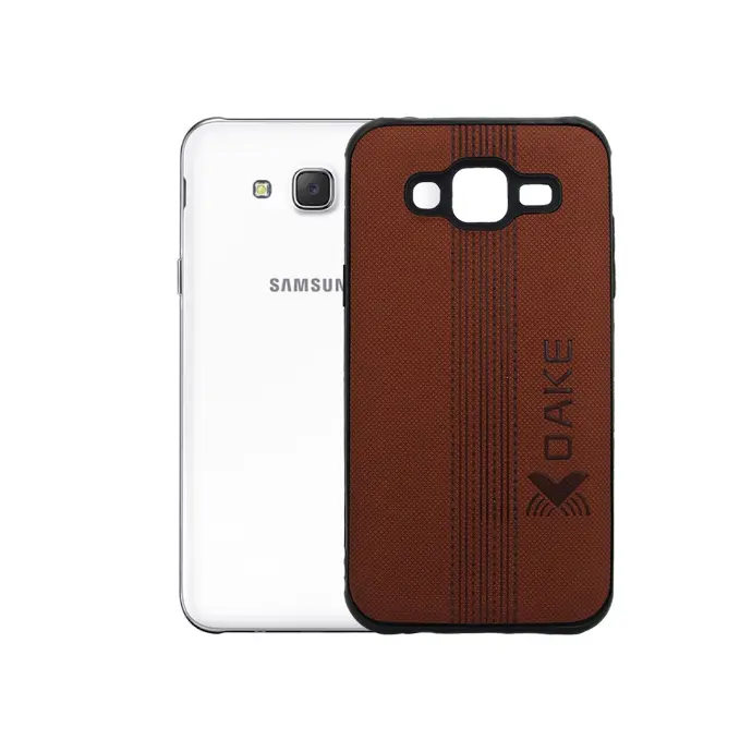 Samsung J5 Dake Brown Leather Back Case - Stylish & Durable Protection