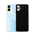 Tecno Camon 19 Neo Dstone Leather Back Case (Black)