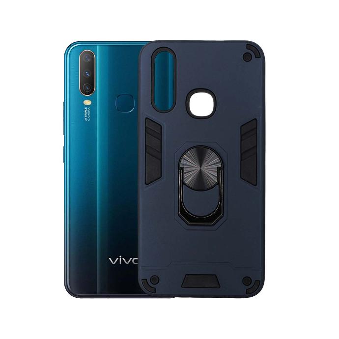Vivo Y17/Y15/Y12/Y11 Armour Back Case (Navy Blue)