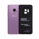 Samsung S9 Puffer Back Print Soft Silicone Back Case (Black)