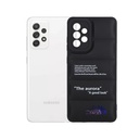 Samsung A52/A52S Puffer Back Print Soft Silicone Back Case (Black)