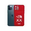 Puffer Back Print Soft Silicone Case for iPhone 12 Pro - Red