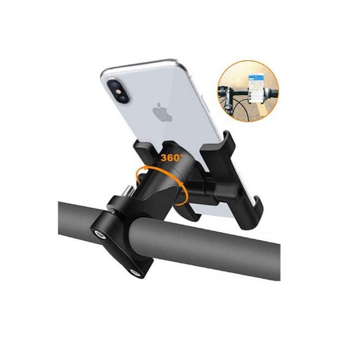 Metal Mobile Holder for Bike - Durable & Secure Smartphone Mount