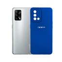 Oppo F19|A95|A74 Soft Silicone Back Case (Blue)