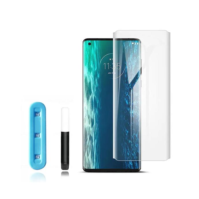 "Motorola Edge Plus G Rhino UV Glass Protector - Premium Screen Safety"