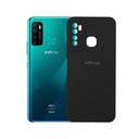 Infinix Hot 9|Tecno Camon 15|Spark 5 Pro Soft Silicone Back Case (Black)