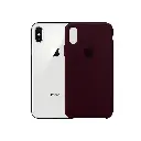 Official Soft Silky Maroon Case for iPhone X/XS – Slim Protective Cover